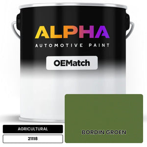 AGRICULTURAL BORDIN GROEN 21118 | OEMatch Automotive Basecoat