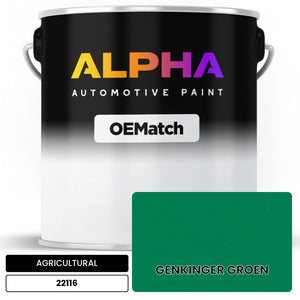 AGRICULTURAL GENKINGER GROEN 22116 | OEMatch Automotive Basecoat