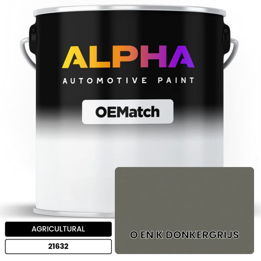 AGRICULTURAL O EN K DONKERGRIJS 21632 OEMatch Basecoat