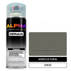 AGRICULTURAL O EN K DONKERGRIJS 21632 | OEMatch Automotive Spraycan