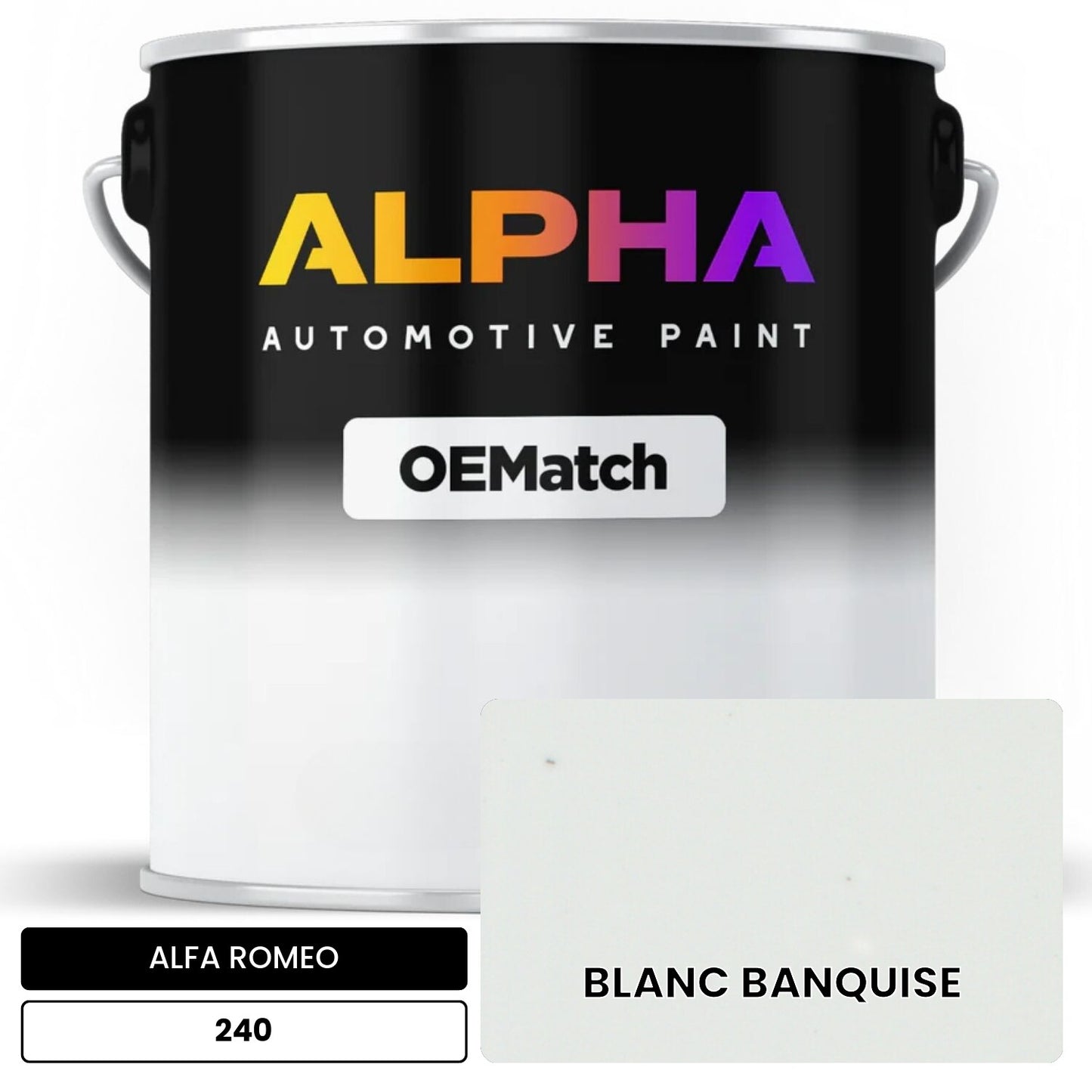 ALFA ROMEO BLANC BANQUISE 240 OEMatch Basecoat
