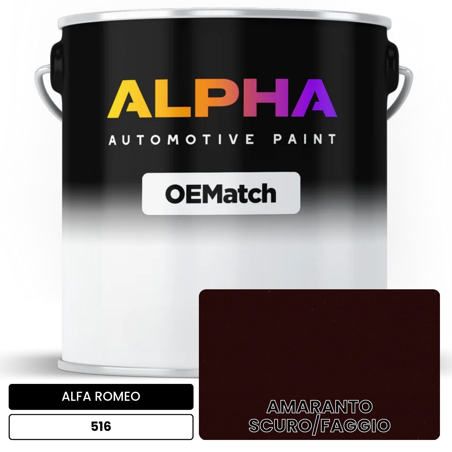 ALFA ROMEO AMARANTO SCURO/FAGGIO 516 OEMatch Basecoat