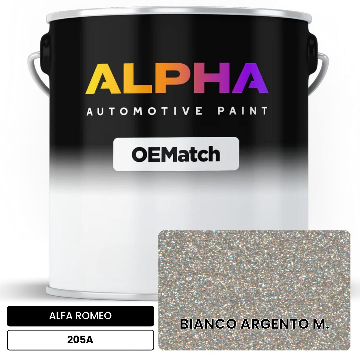 ALFA ROMEO BIANCO ARGENTO M. 205A OEMatch Basecoat