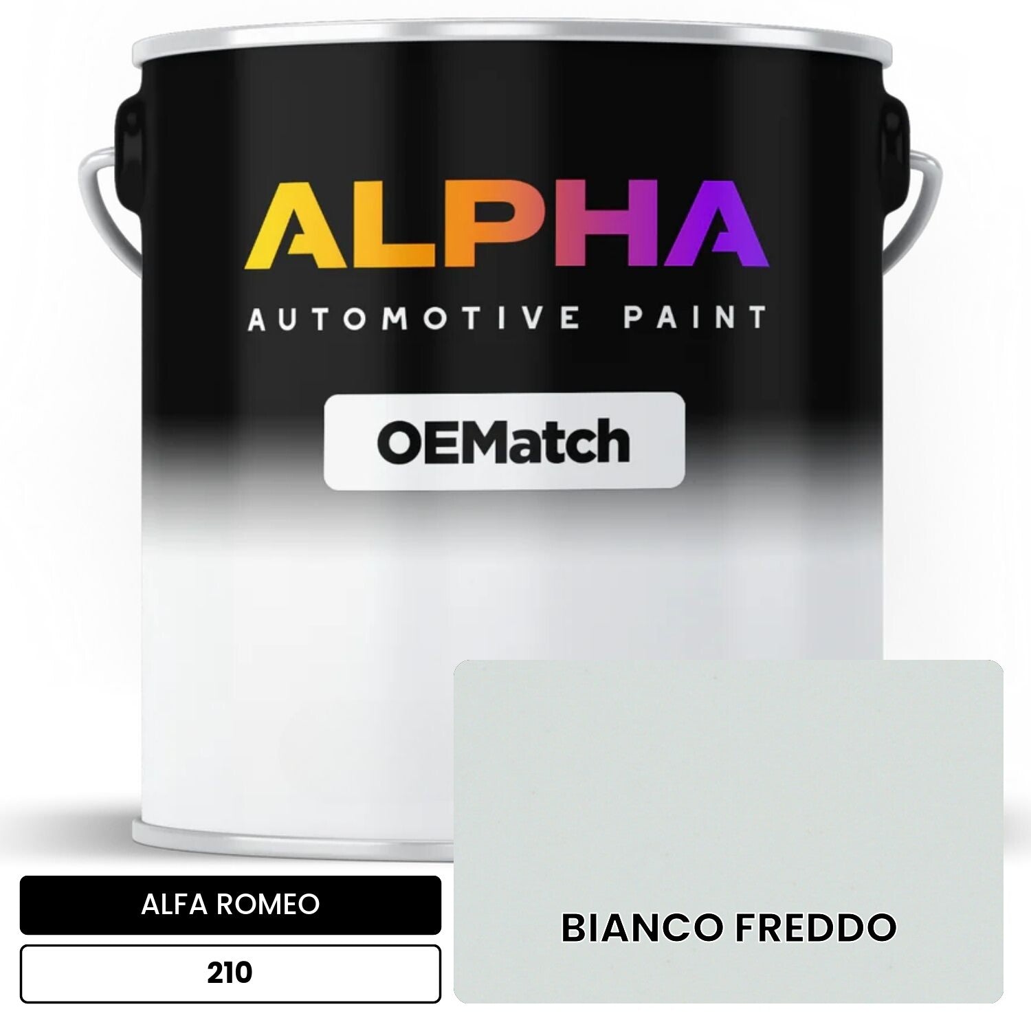 ALFA ROMEO BIANCO FREDDO 210 OEMatch Basecoat