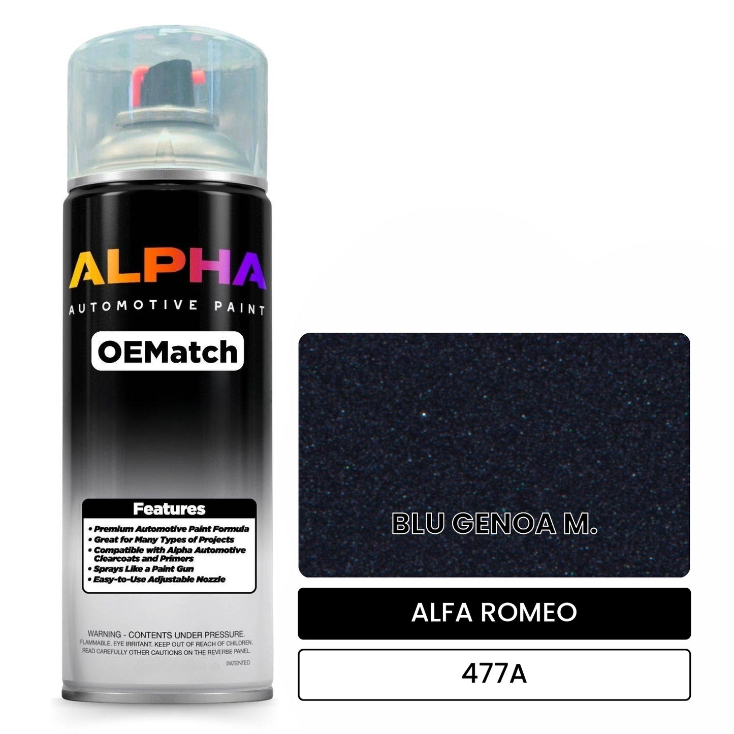 ALFA ROMEO BLU GENOA M. 477A OEMatch Spraycan