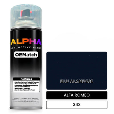 ALFA ROMEO BLU OLANDESE 343 | OEMatch Automotive Spraycan