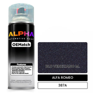 ALFA ROMEO BLU VENEZIANO M. 387A | OEMatch Automotive Spraycan