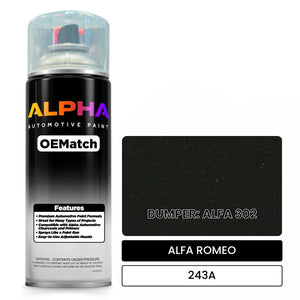 ALFA ROMEO BUMPER: ALFA 302 243A | OEMatch Automotive Spraycan