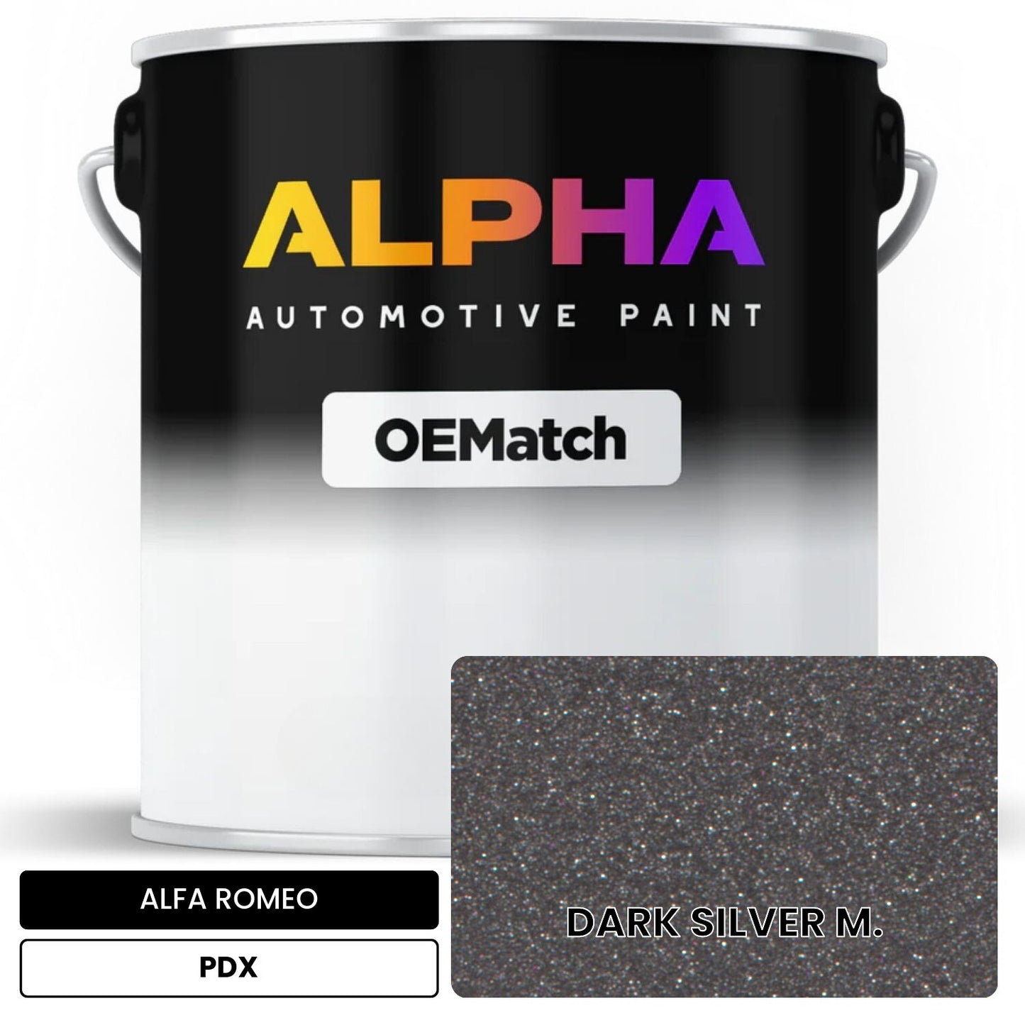 ALFA ROMEO DARK SILVER M. PDX OEMatch Basecoat