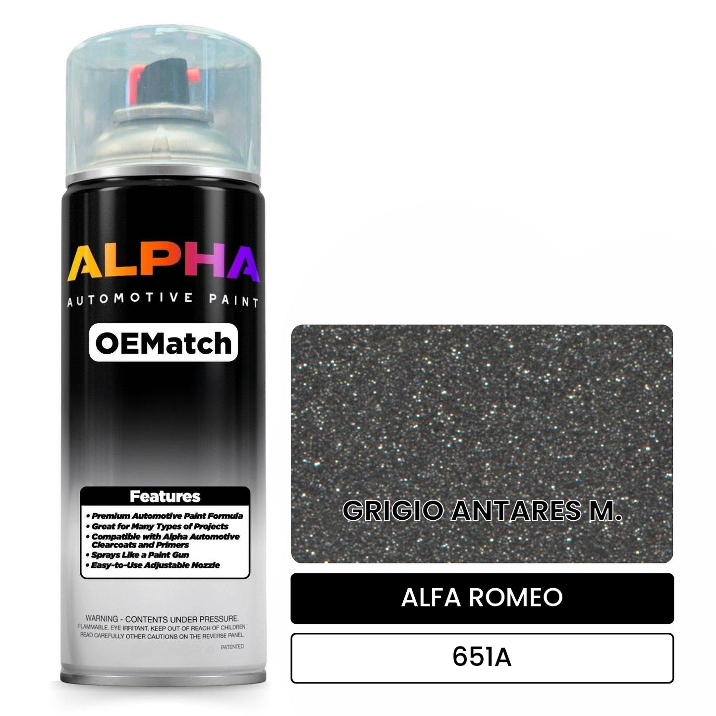 ALFA ROMEO GRIGIO ANTARES M. 651A OEMatch Spraycan