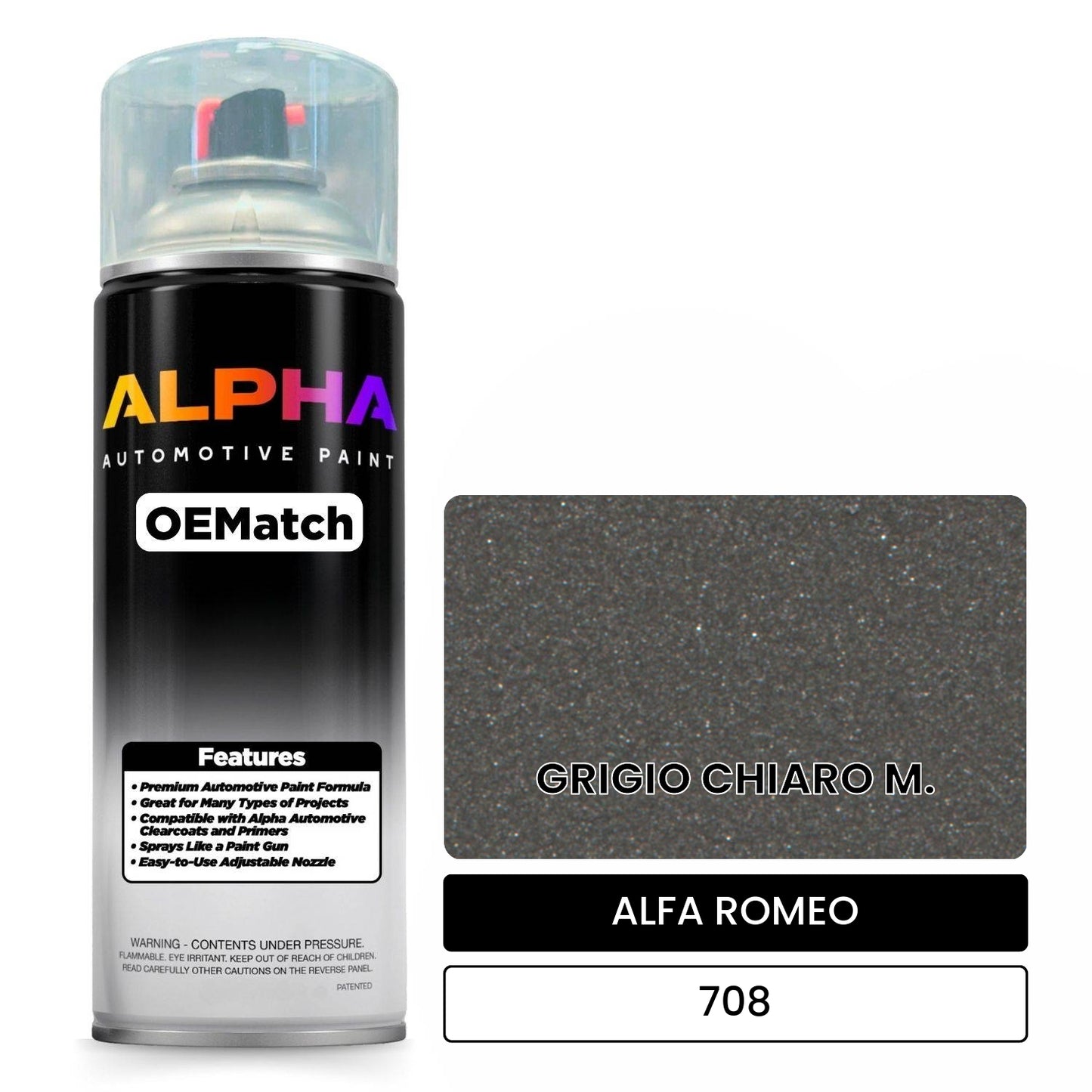 ALFA ROMEO GRIGIO CHIARO M. 708 OEMatch Spraycan