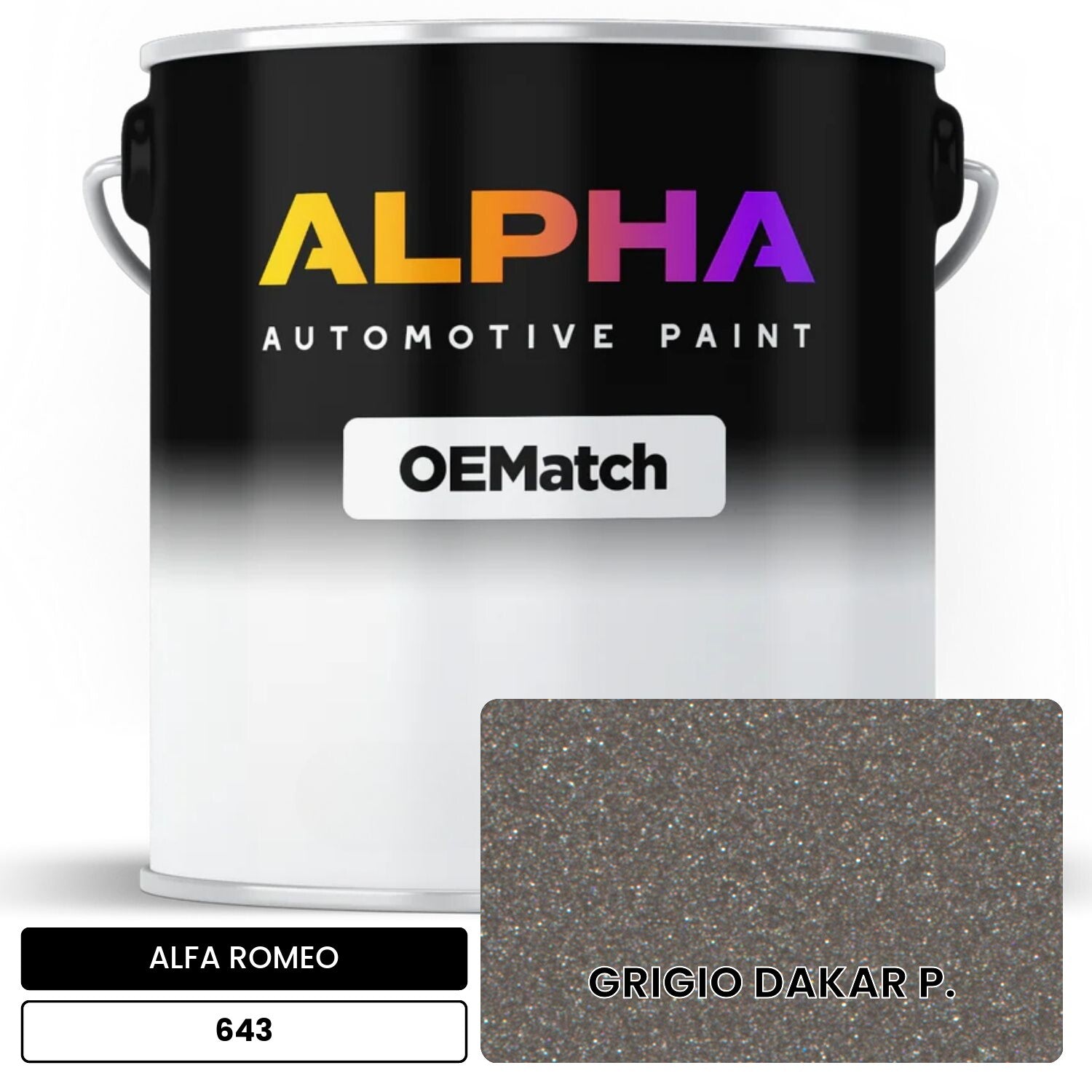 ALFA ROMEO GRIGIO DAKAR P. 643 OEMatch Basecoat