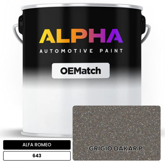 ALFA ROMEO GRIGIO DAKAR P. 643 OEMatch Basecoat