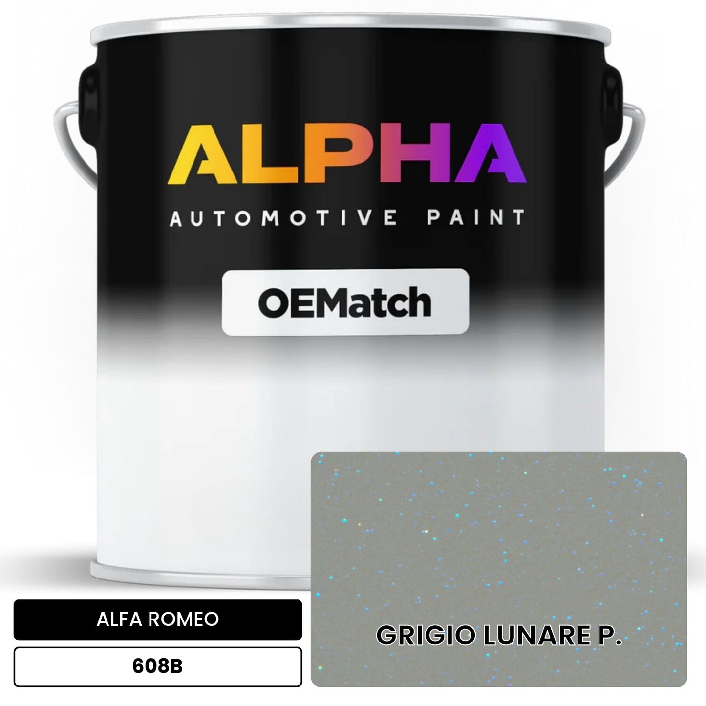 ALFA ROMEO GRIGIO LUNARE P. 608B OEMatch Basecoat