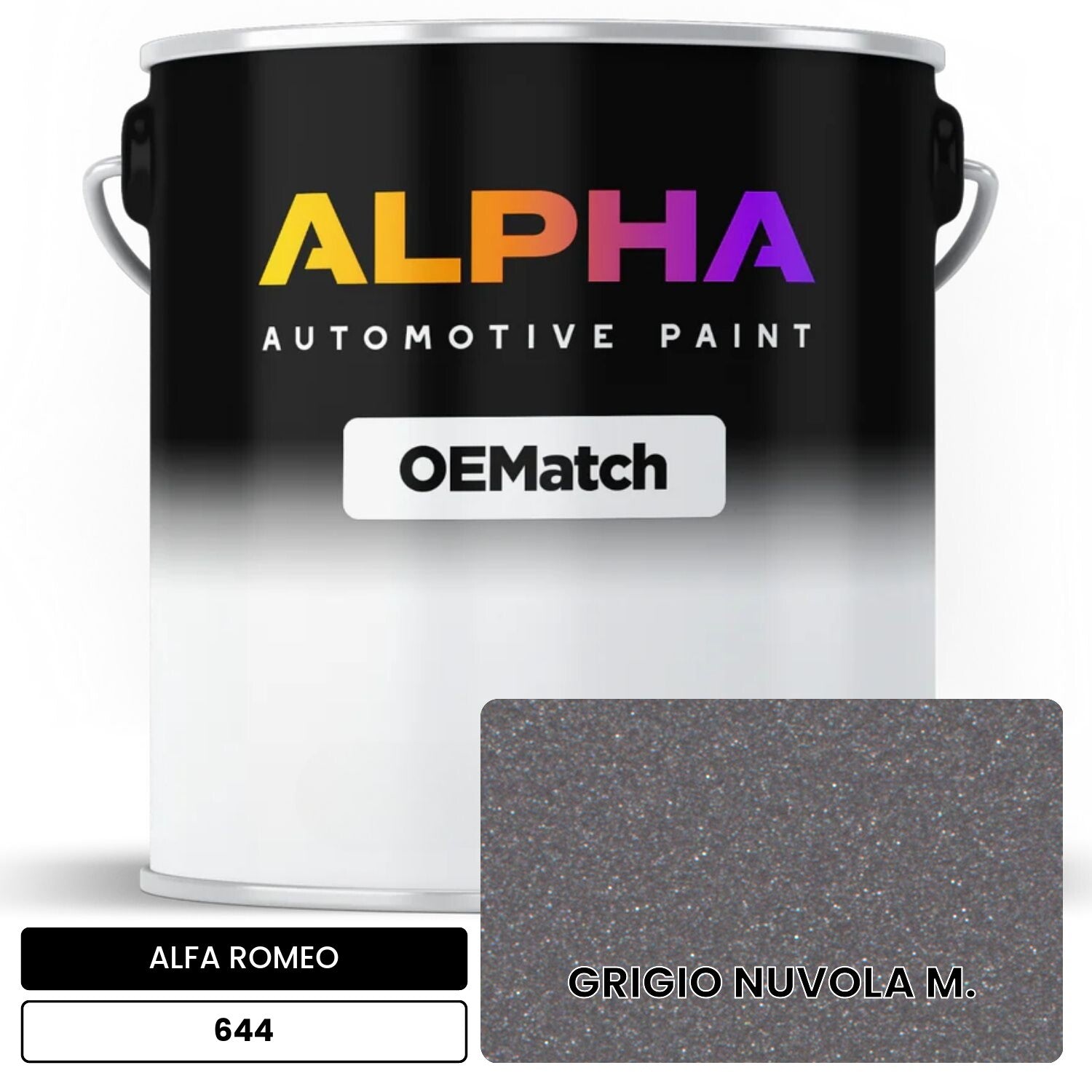 ALFA ROMEO GRIGIO NUVOLA M. 644 OEMatch Basecoat