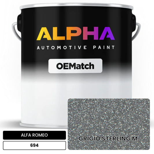 ALFA ROMEO GRIGIO STERLING M. 694 OEMatch Basecoat