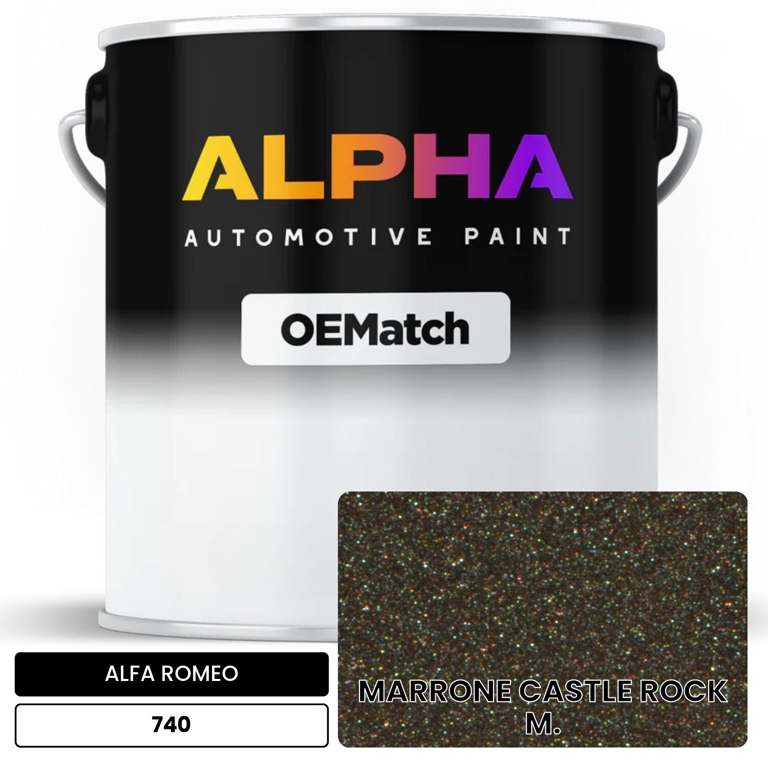 ALFA ROMEO MARRONE CASTLE ROCK M. 740 OEMatch Basecoat