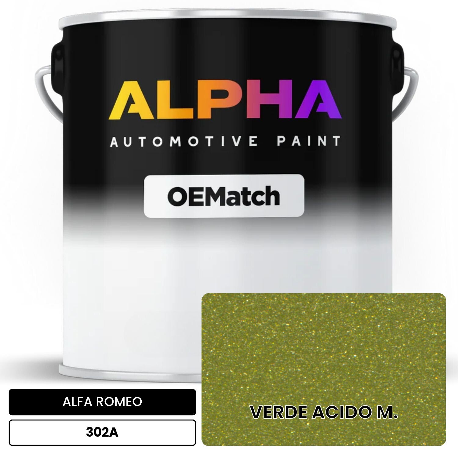 ALFA ROMEO VERDE ACIDO M. 302A OEMatch Basecoat