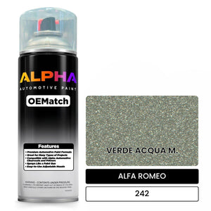 ALFA ROMEO VERDE ACQUA M. 242 | OEMatch Automotive Spraycan