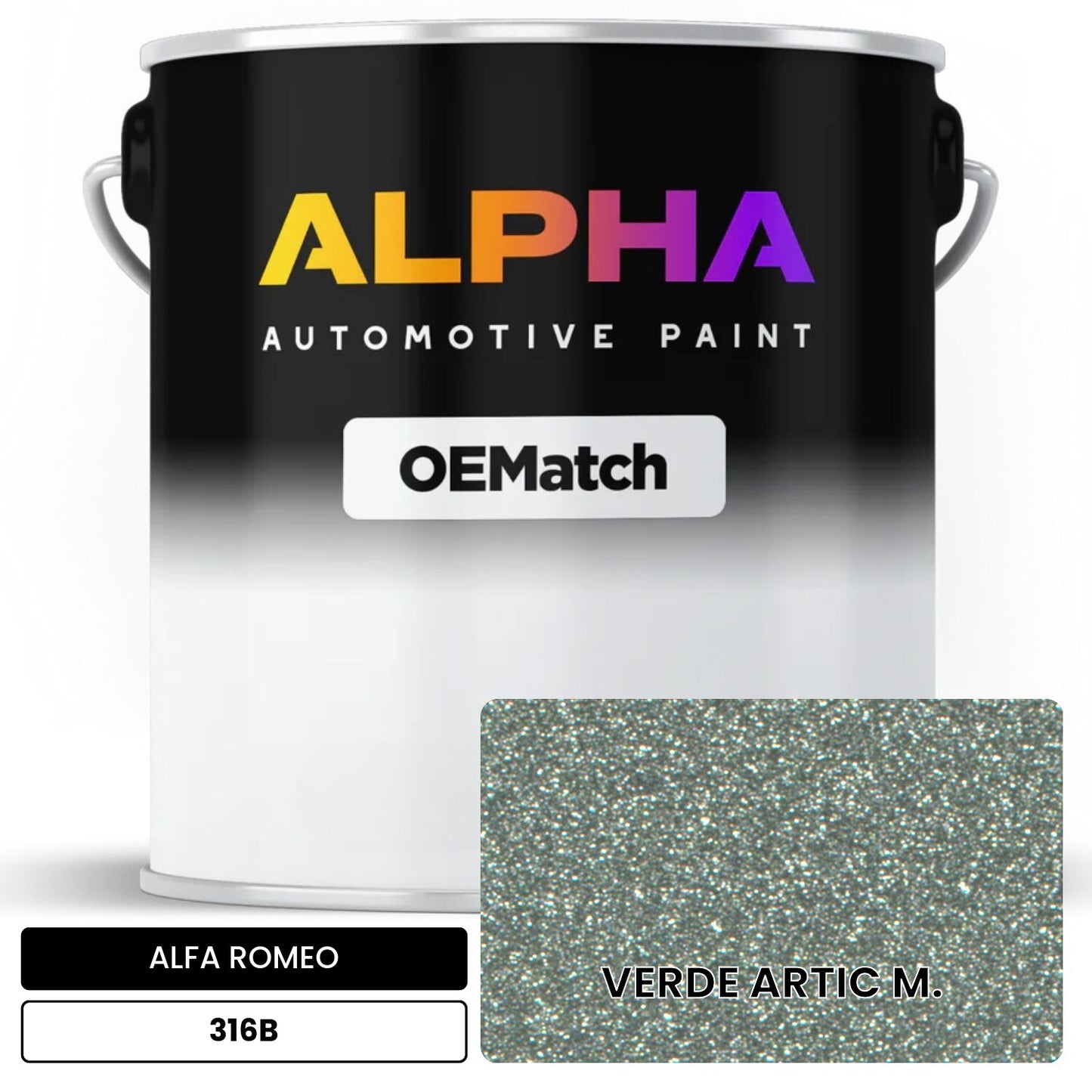 ALFA ROMEO VERDE ARTIC M. 316B OEMatch Basecoat