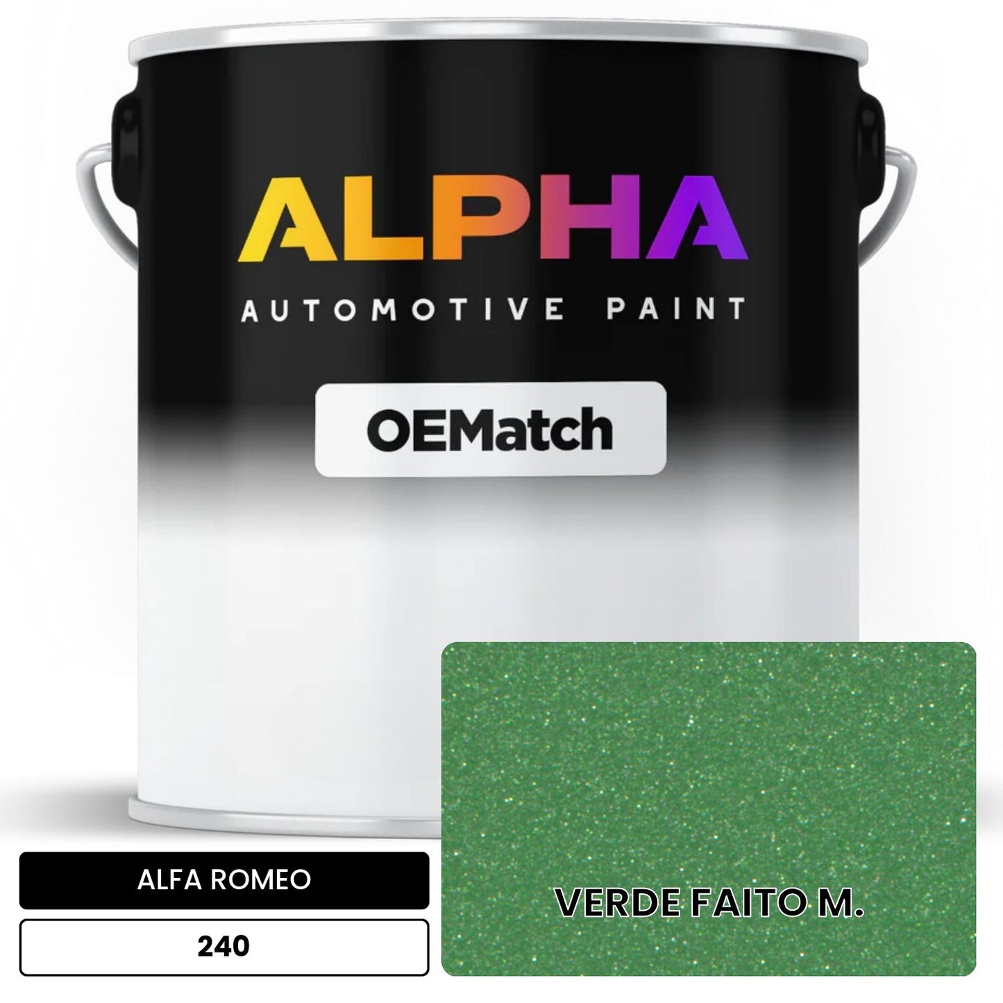 ALFA ROMEO VERDE FAITO M. 240 OEMatch Basecoat
