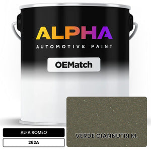 ALFA ROMEO VERDE GIANNUTRI M. 262A | OEMatch Automotive Basecoat