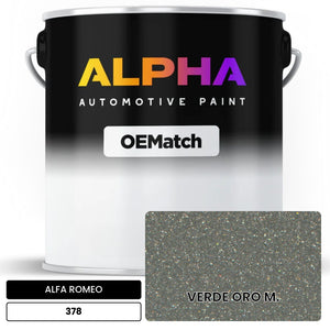 ALFA ROMEO VERDE ORO M. 378 | OEMatch Automotive Basecoat
