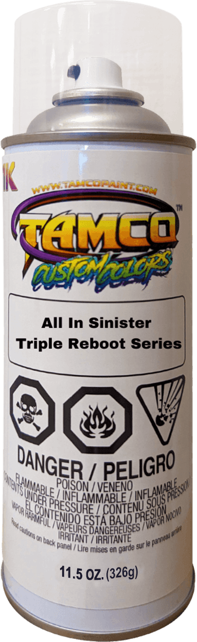All In Sinister Triple Reboot Series Spray Can - The Spray Source - Tamco Paint