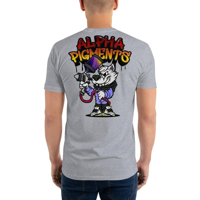 Alpha Pigments | Wolf Painting | Short Sleeve T-shirt - The Spray Source - Alpha Pigments