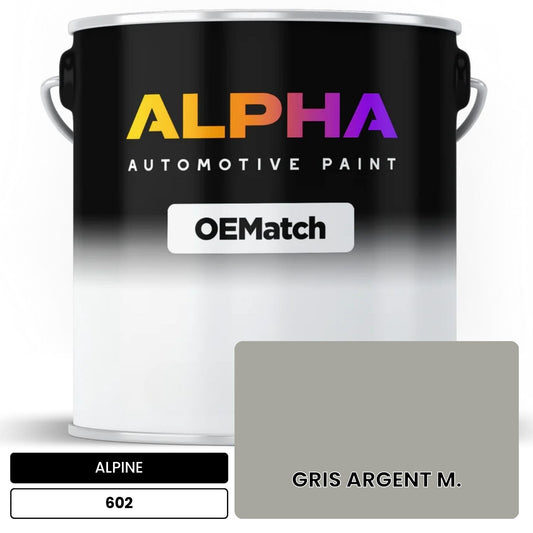 ALPINE GRIS ARGENT M. 602 OEMatch Basecoat