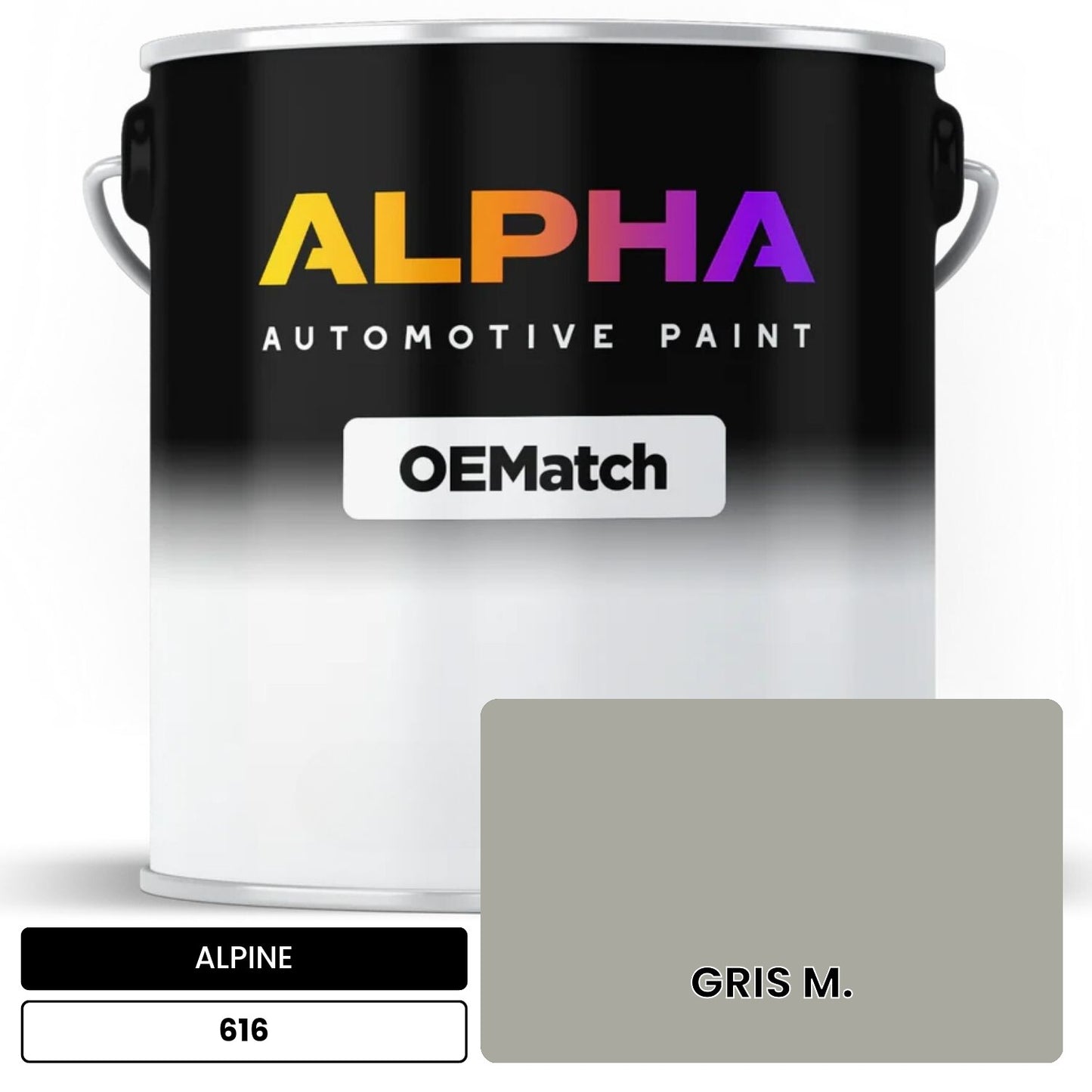 ALPINE GRIS M. 616 OEMatch Basecoat