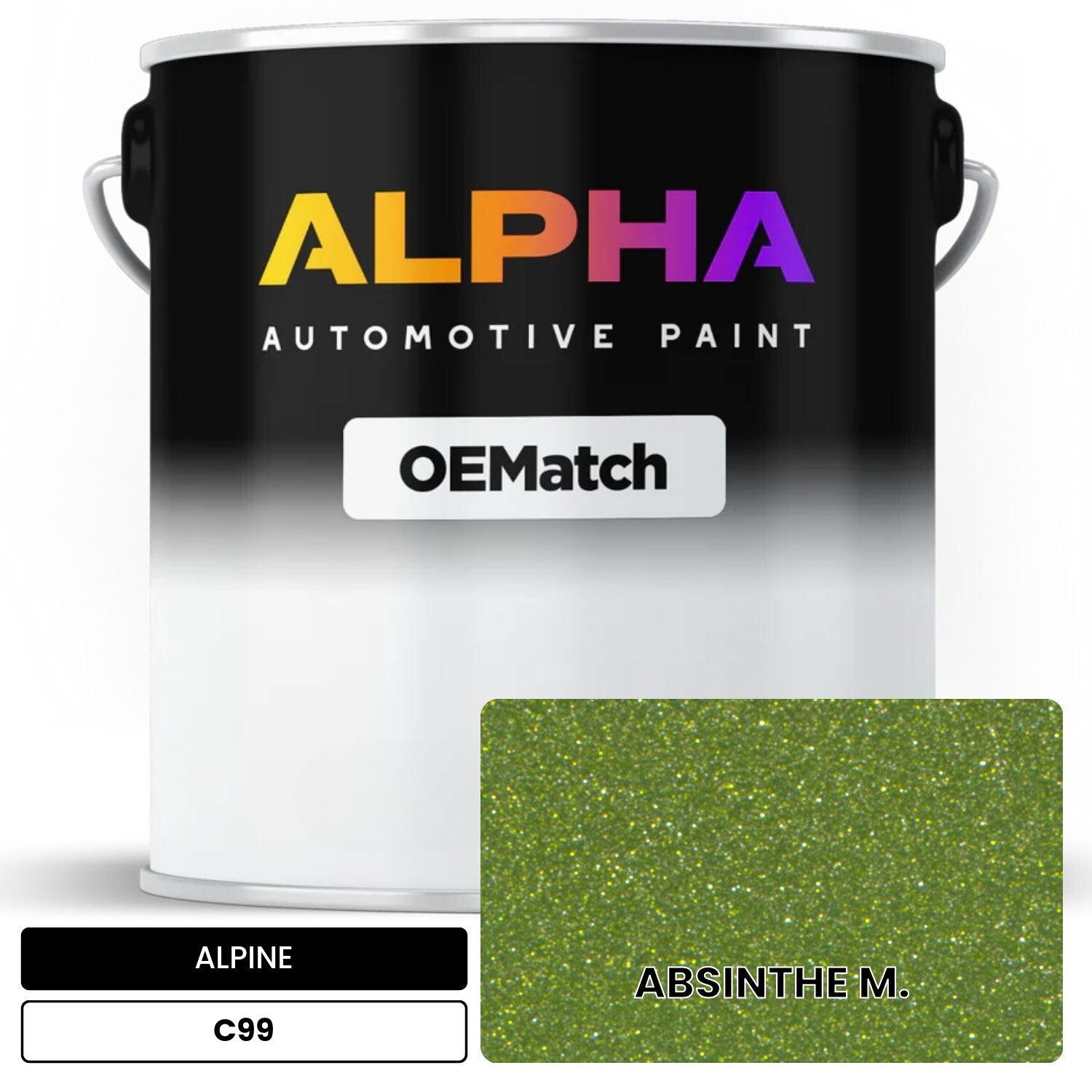 ALPINE ABSINTHE M. C99 OEMatch Basecoat