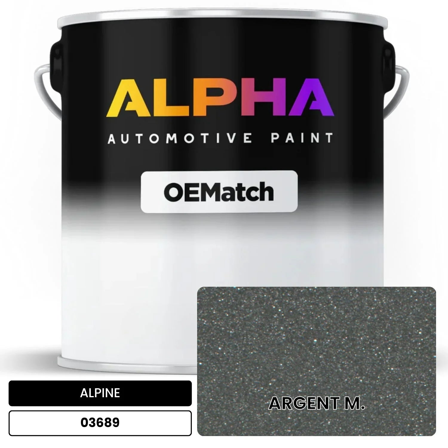 ALPINE ARGENT M. 03689 OEMatch Basecoat