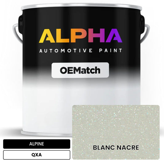 ALPINE BLANC NACRE QXA OEMatch Basecoat