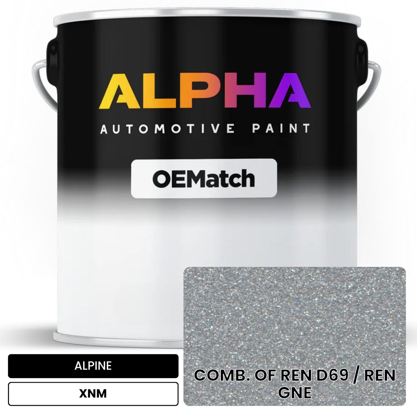 ALPINE COMB. OF REN D69 / REN GNE XNM OEMatch Basecoat