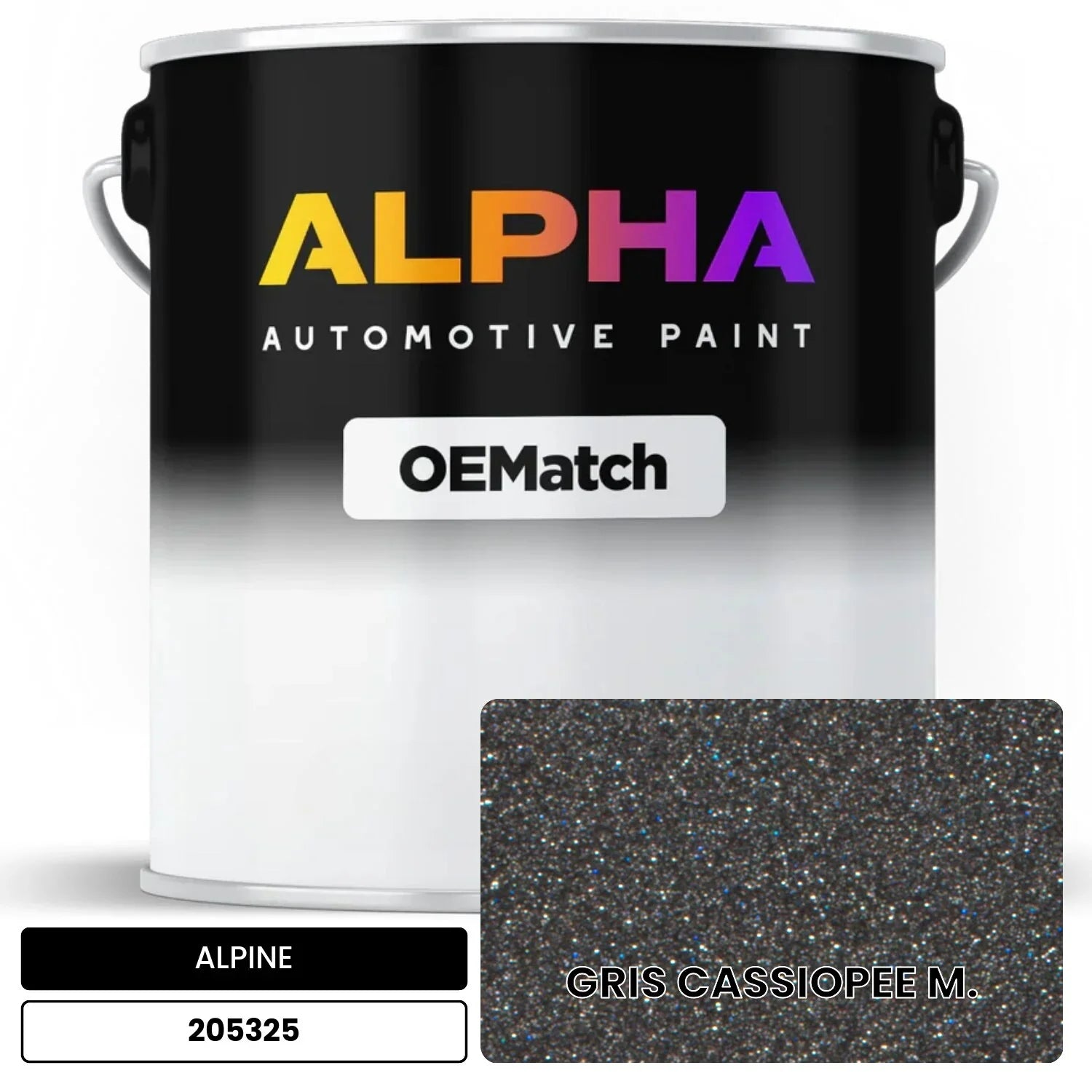ALPINE GRIS CASSIOPEE M. 205325 OEMatch Basecoat