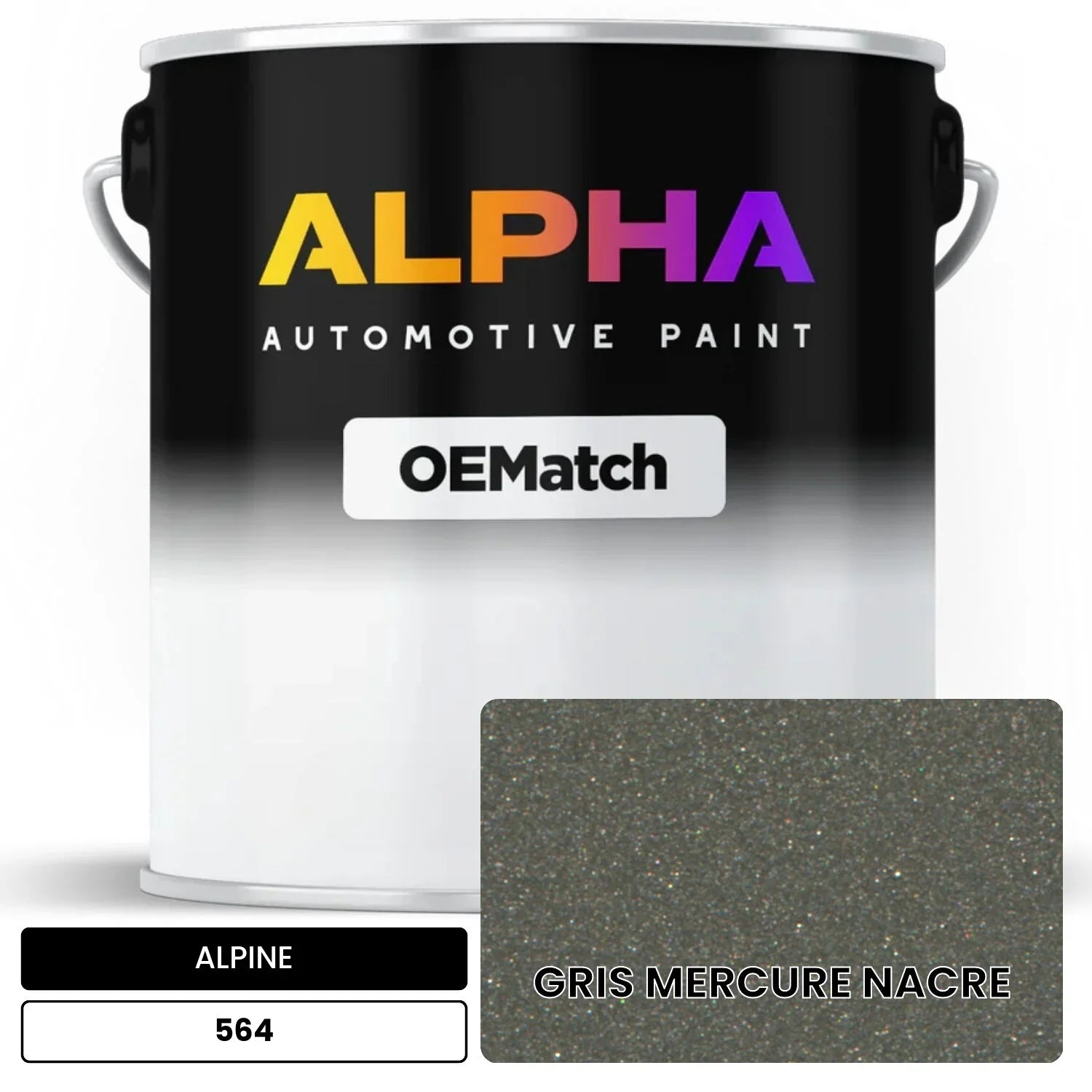 ALPINE GRIS MERCURE NACRE 564 OEMatch Basecoat