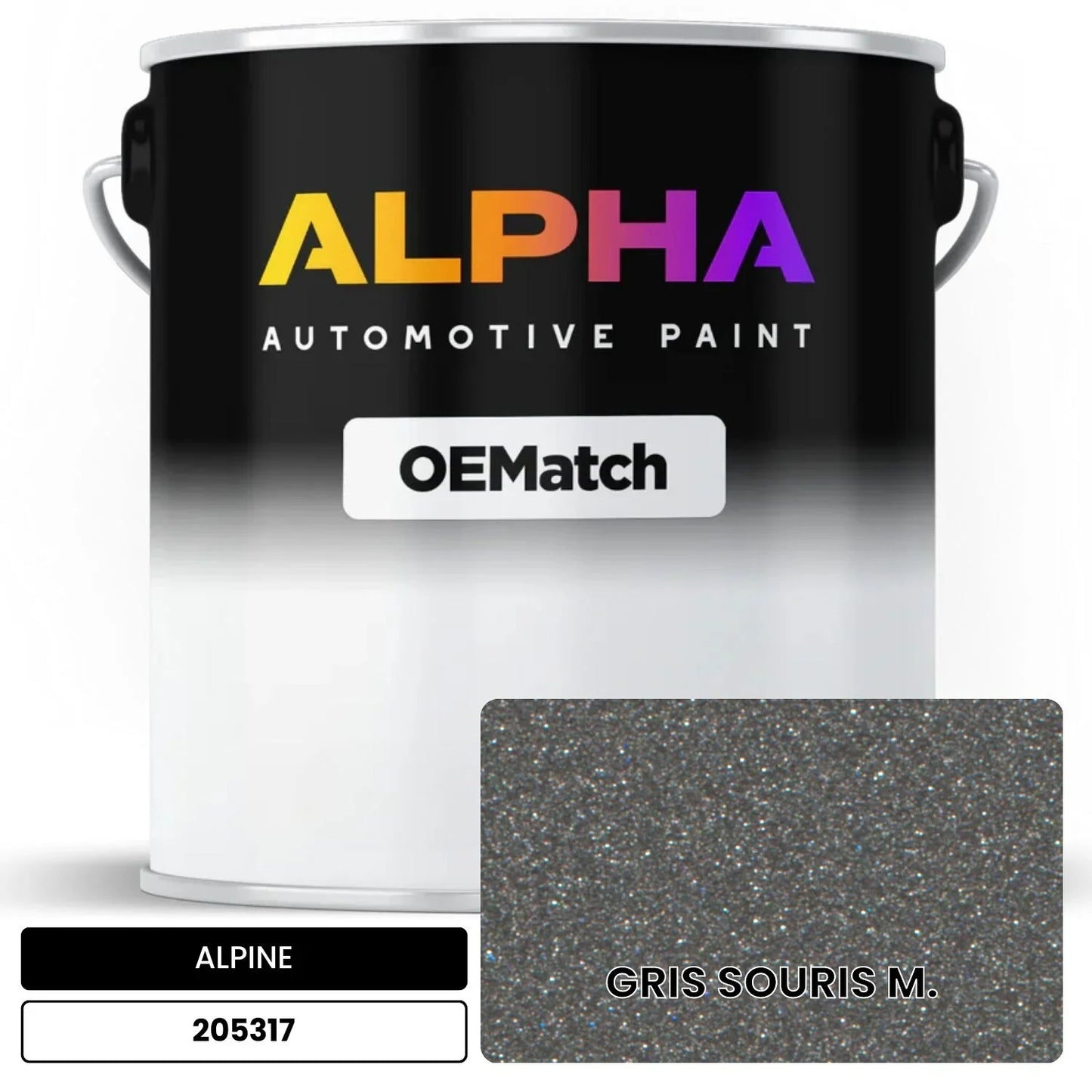 ALPINE GRIS SOURIS M. 205317 OEMatch Basecoat