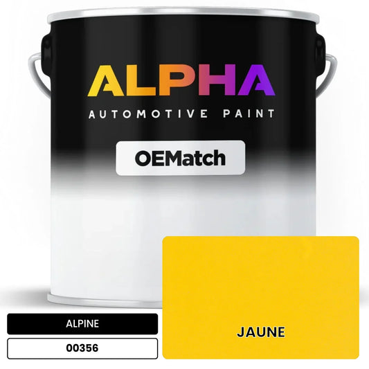ALPINE JAUNE 00356 OEMatch Basecoat