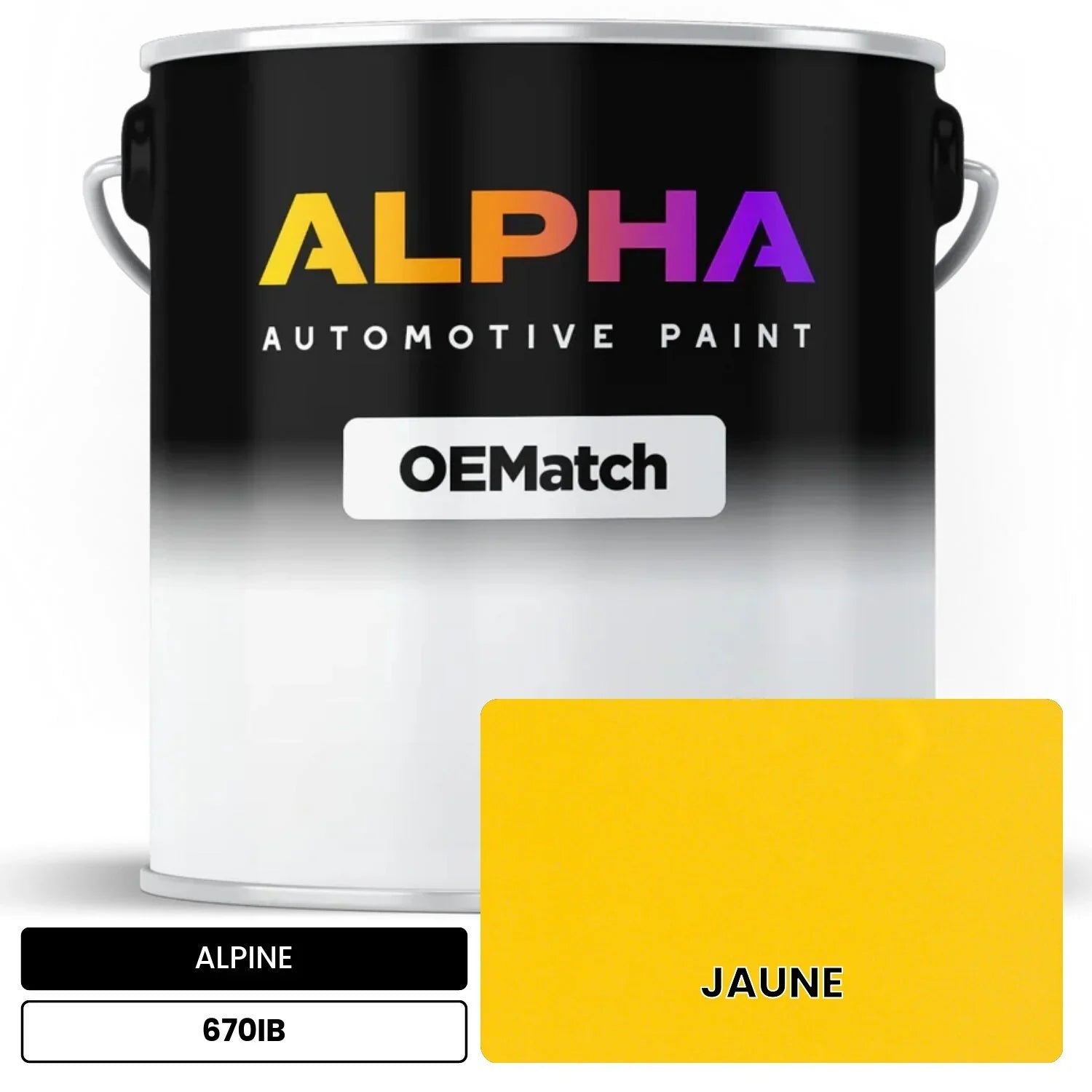 ALPINE JAUNE 670IB OEMatch Basecoat