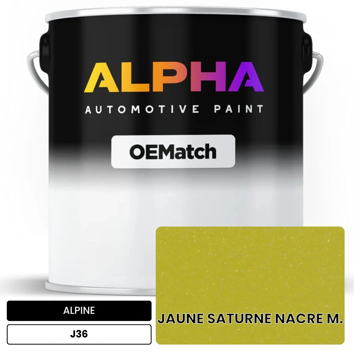ALPINE JAUNE SATURNE NACRE M. J36 OEMatch Basecoat