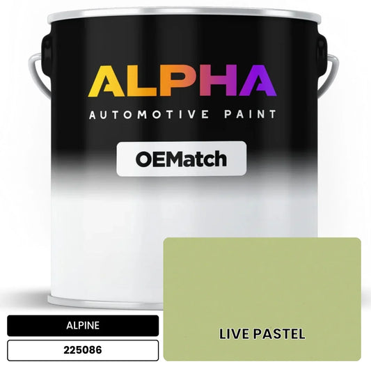 ALPINE LIVE PASTEL 225086 OEMatch Basecoat