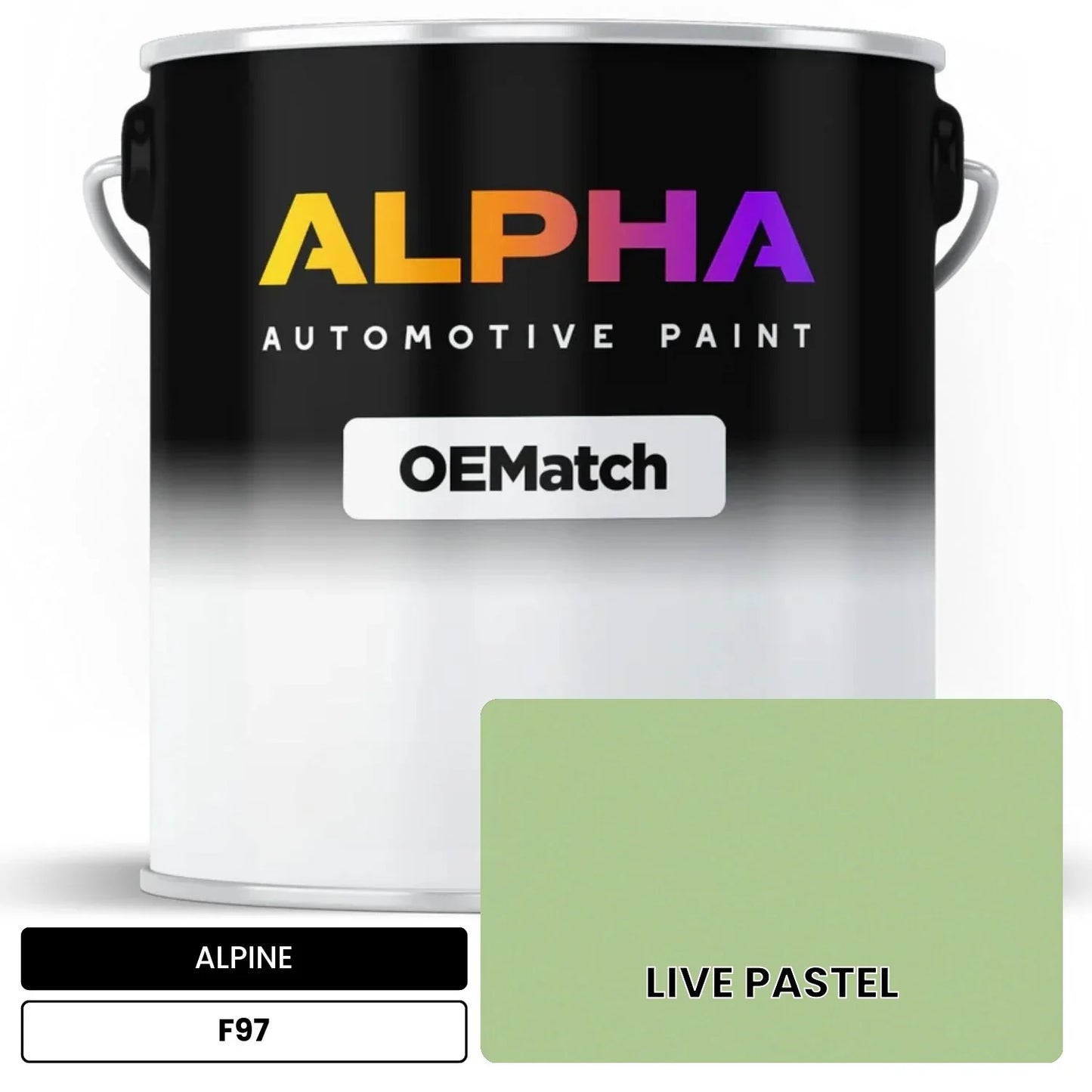 ALPINE LIVE PASTEL F97 OEMatch Basecoat