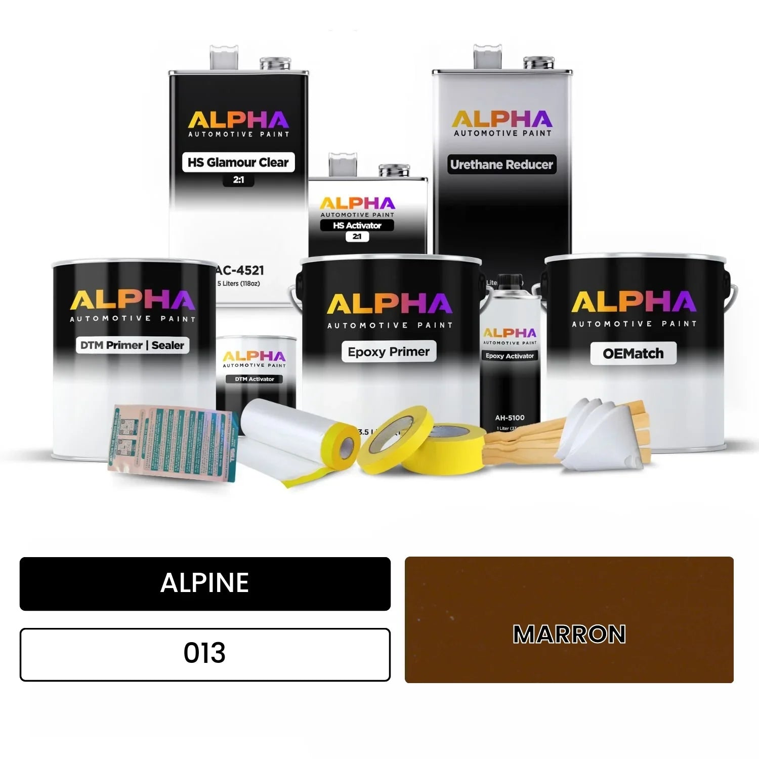 ALPINE MARRON 013 OEMatch Vehicle Paint Kit