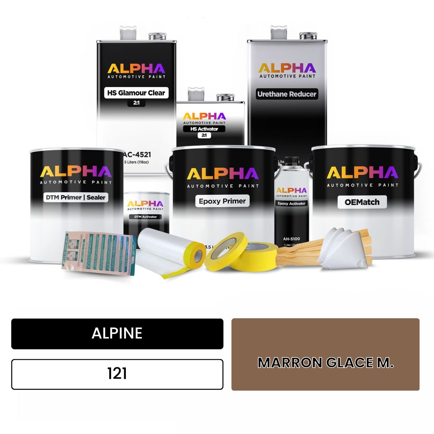ALPINE MARRON GLACE M. 121 OEMatch Vehicle Paint Kit