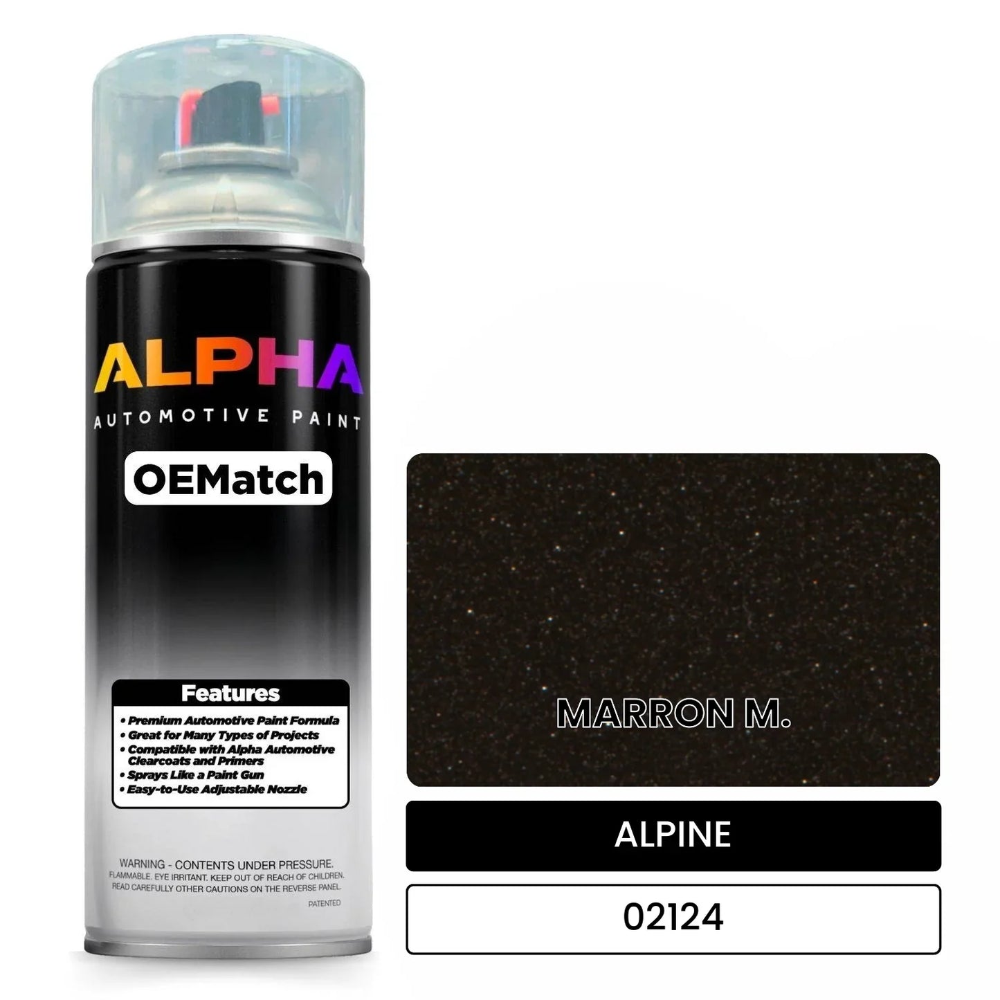 ALPINE MARRON M. 02124 OEMatch Spraycan
