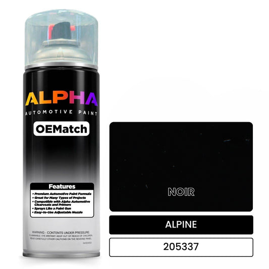ALPINE NOIR 205337 OEMatch Spraycan