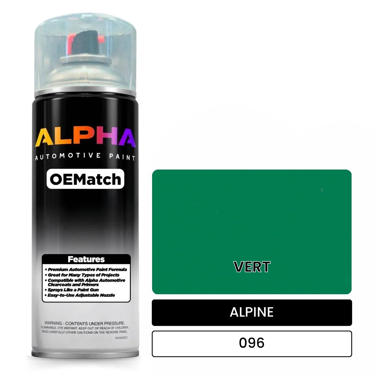 ALPINE VERT 096 OEMatch Spraycan