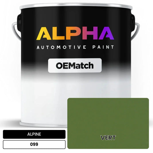 ALPINE VERT 099 OEMatch Basecoat