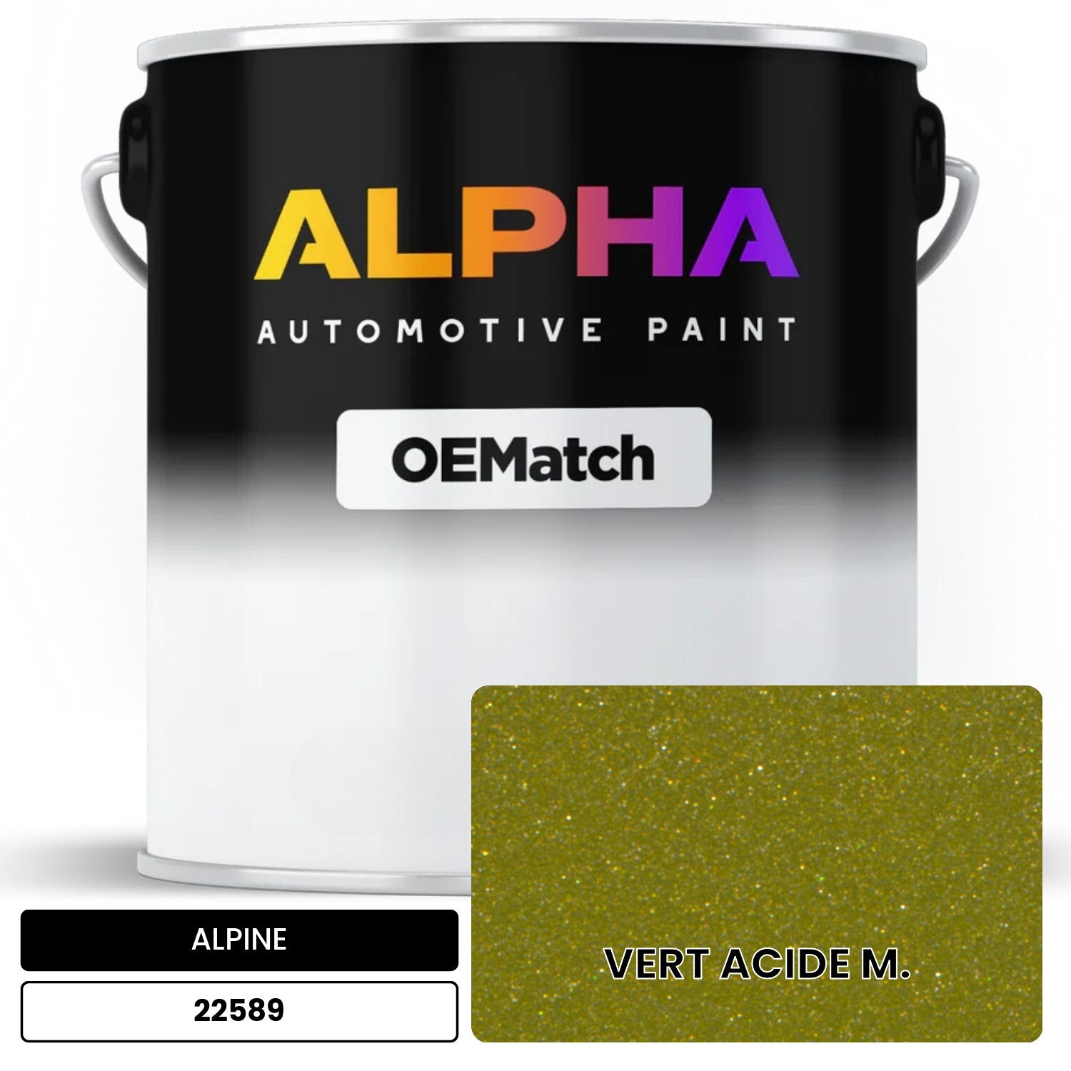 ALPINE VERT ACIDE M. 22589 OEMatch Basecoat